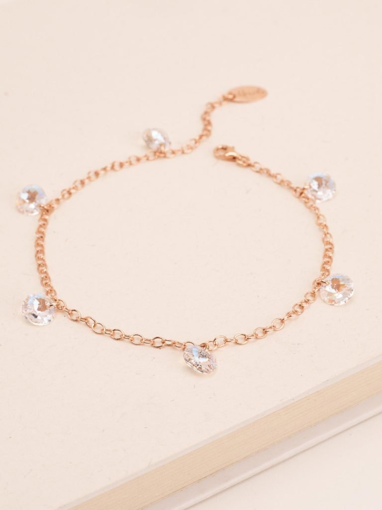 Kājas ķēdīte ar Crystal shimmer kristāliem